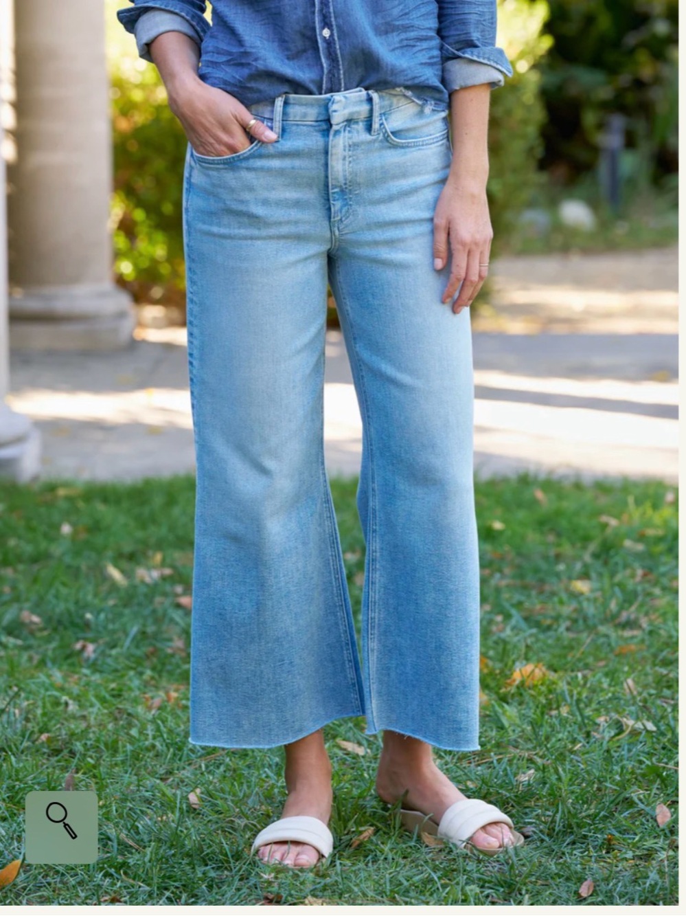 Frank and Eileen Frank & Eileen Galway Jeans Wide Leg Cropped Flare Women’s 28